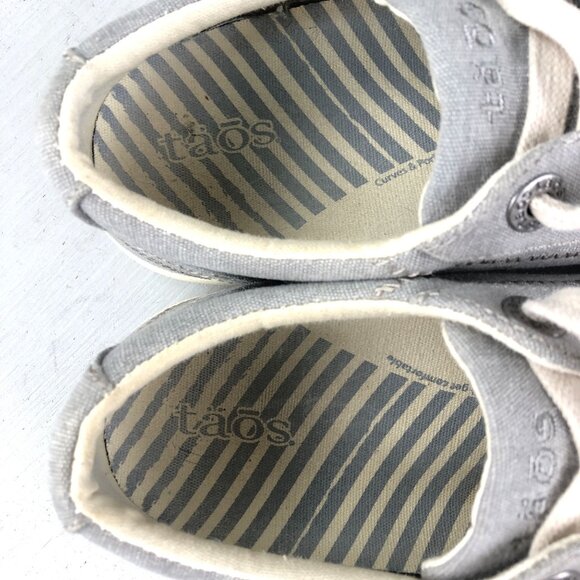 Taos Women's Size 6.5 STAR Grey Low Top Closed Toe Lace-Up Casual Sneakers Shoes - Picture 11 of 13